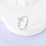 925 Silver Eternal Ring Stackable Zircon