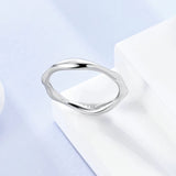 925 Silver Eternal Ring Stackable Zircon