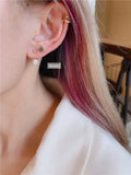 925 Silver Pearl Earrings Women Girl Jewelry Accessory