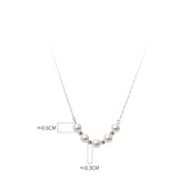 925 Silver Synthetic Pearl Choker Necklace