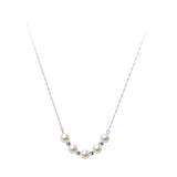 925 Silver Synthetic Pearl Choker Necklace