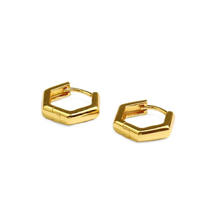 925 Silver Geometic Hoop Earrings for Women Girls Small Party Jewelry