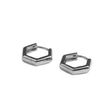 925 Silver Geometic Hoop Earrings for Women Girls Small Party Jewelry