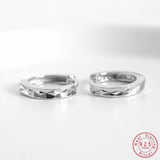 925 Silver Geometric Round Earrings Party Jewelry