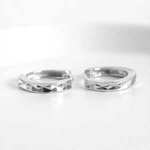 925 Silver Geometric Round Earrings Party Jewelry