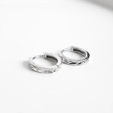 925 Silver Geometric Round Earrings Party Jewelry