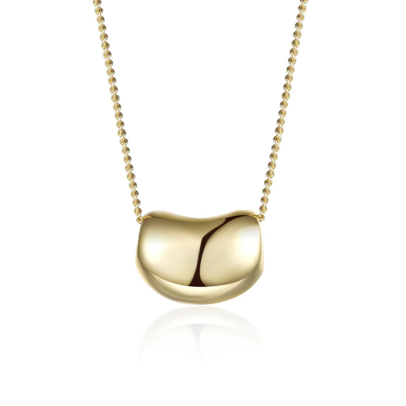 925 Silver Beans Necklace for Women Wedding Engagement Party Gift Animal Chain