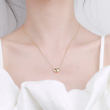 925 Silver Beans Necklace for Women Wedding Engagement Party Gift Animal Chain