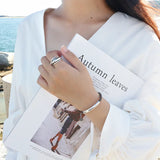 925 Silver Cowhide Rope Bracelet Chain for Couple