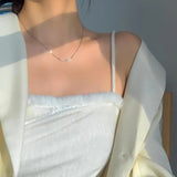 925 Silver Smile Choker Hook Necklace Rose Girl Party Women Gift