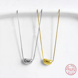 925 Silver Magic Bean Pendant Necklace Women Wedding Party Jewelry Gift