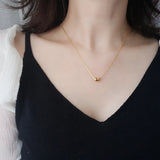 925 Silver Magic Bean Pendant Necklace Women Wedding Party Jewelry Gift