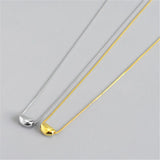 925 Silver Magic Bean Pendant Necklace Women Wedding Party Jewelry Gift