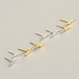 925 Silver Lightning Stud Earrings Party Banquet Jewelry Gift