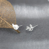 925 Silver Mini Stud Earring Women Girls Geometric Hypoallergenic Teen Jewelry