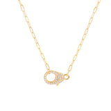 925 Sterling Silver Diamond Necklace Korea Fine Jewelry
