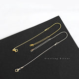 925 Silver Round Beads Bracelet Snake Bone Chain Party Jewelry