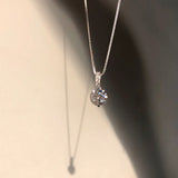925 Silver Zircon Necklace Pendant - Birthday Wedding Party Jewelry