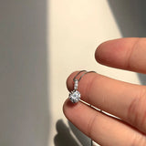 925 Silver Zircon Necklace Pendant - Birthday Wedding Party Jewelry