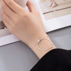 925 Silver Snake Bone Pull-out Bracelet for Women