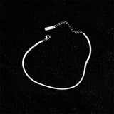 925 Silver Snake Bone Chain Anklet for Women