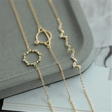 925 Silver Sun Planet Earrings Tassel Chain Wedding Party Jewelry