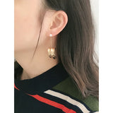 925 Silver Leaf Pearl Earrings for Women