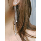 925 Silver Star Tassel Earrings