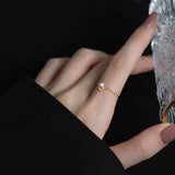 925 Silver V-shaped Pearl Ring for Women Wedding Party Jewelry