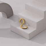925 Silver Vintage Zircon Stud Earrings for Women