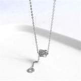 925 Silver Clavicle Chain Necklace for Women Wedding Party