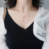 925 Silver Clavicle Chain Necklace for Women Wedding Party