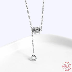 925 Silver Clavicle Chain Necklace for Women Wedding Party