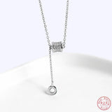 925 Silver Clavicle Chain Necklace for Women Wedding Party