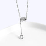925 Silver Clavicle Chain Necklace for Women Wedding Party
