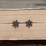 925 Silver Eye Of Horus Stud Earring Star Of David