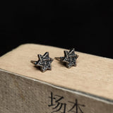 925 Silver Eye Of Horus Stud Earring Star Of David