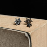 925 Silver Eye Of Horus Stud Earring Star Of David