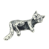 925 Sterling Silver Sleeping Cat Charm Bead European Jewelry