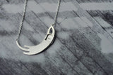 925 Silver Sleeping Cat Necklace Pendant for Women - Lady Gift