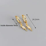 925 Silver Bird Parrot Pendant Hoop Earrings For Women