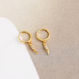 925 Silver Bird Parrot Pendant Hoop Earrings For Women