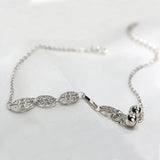 925 Silver Small Cross Anklet Women Ankle Bracelet Foot Jewelry