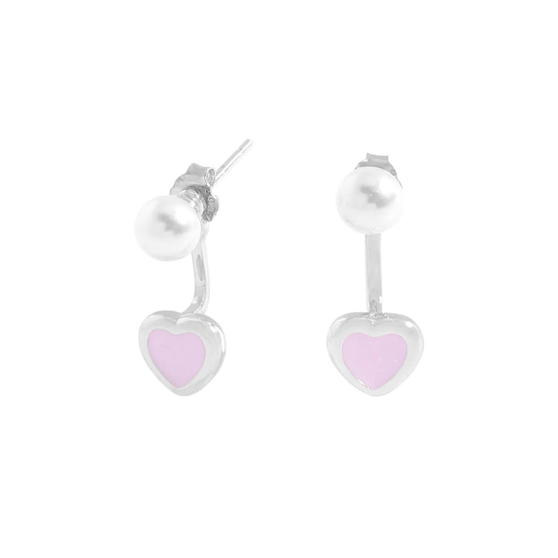 925 Sterling Silver Drop Glaze Pearl Earrings Female Texture