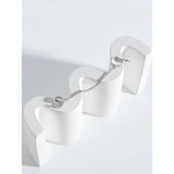 925 Sterling Silver Small Feel Chain Ear Pins Ear Clip