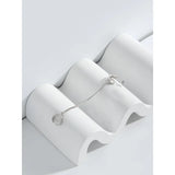 925 Sterling Silver Small Feel Chain Ear Pins Ear Clip
