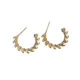 925 Sterling Silver Small Keel Ear Studs Female