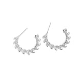 925 Sterling Silver Small Keel Ear Studs Female
