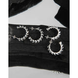 925 Sterling Silver Small Keel Ear Studs Female
