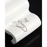 925 Silver Star Asymmetric Earrings for Women
